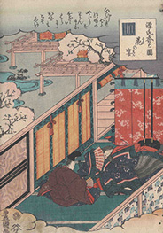 1843-1847(天保14-弘化4)年　歌川国貞　源氏絵物語 花の宴