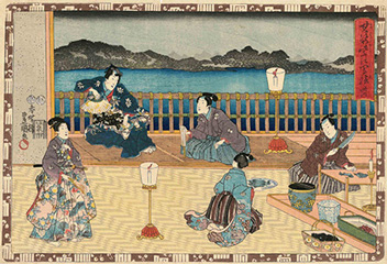 1847-1852(弘化4-嘉永5)年　歌川国貞　其姿紫写絵三十六
