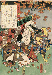 1852-1854(嘉永5-安政1)年　歌川国貞　今源氏錦絵合　紅葉賀