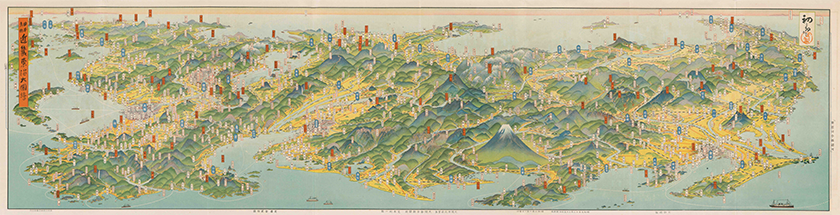 日本鳥瞰近畿東海大図絵　昭和２（１９２７）年