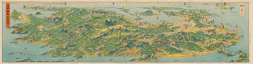 日本鳥瞰九州大図絵　昭和２（１９２７）年
