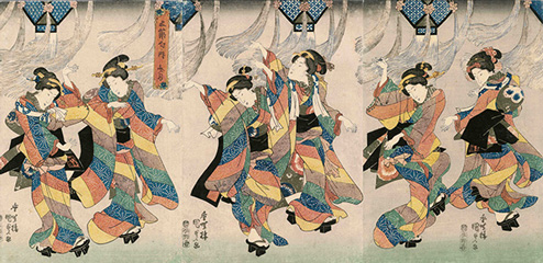 Utagawa Kunisada五節句ノ内 文月 Around 1843-1844