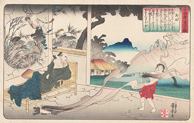 Utagawa Kuniyoshi二十四孝童子鑑 呉猛 1843-1847