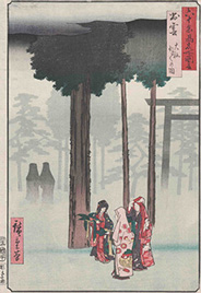 Utagawa Hiroshige 六十余州名所図会出雲 大社 ほとほとの図 1853