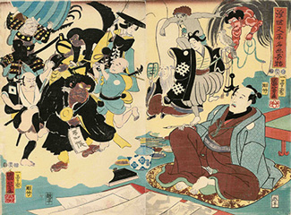 Utagawa Kuniyoshi浮世又平名画奇特 1853