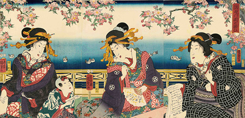 The 2nd Utagawa Kunisada 隅田川岡の賑ひ 1856