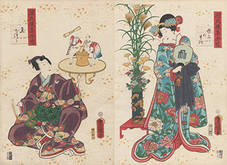 Utagawa Kunisada 源氏後集余情 廿二のまき 玉かづら 1859