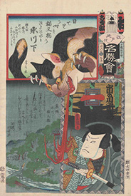 Utagawa Kunisada・Katushika Isai・Manjirō Hokuga 江戸の花 名勝会 氷川下 1864