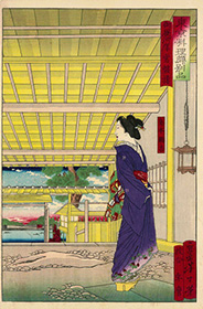 Tsukioka Yoshitoshi 東京料理頗別品 常盤楼 1871