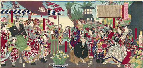 Tsukioka Yoshitoshi 徳川治蹟 年間紀事 五代綱吉 1875