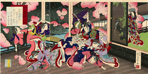 Bōsai Shūgetsu 弓張月之内 1885