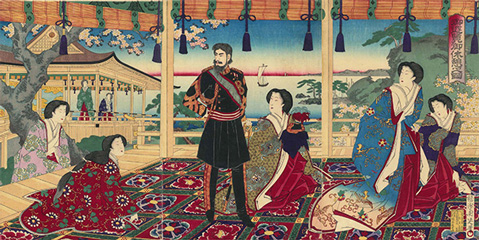 Yōshū Chikanobu 御遊覧御休憩之図 1889