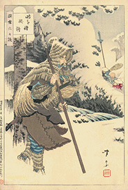 The 2nd Utagawa Yoshimune 撰雪六六談 獣狩 1892