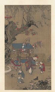 Kokka 呂文英筆 売玩翁図 1893