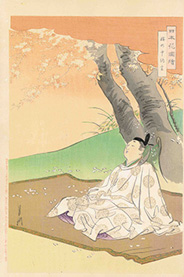 Ogata Gekkō 日本桜図絵 桜町中納言 1897