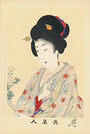 Yōshū Chikanobu 真美人 菊花 1897