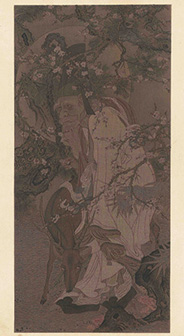 Kokka 雪舟筆 寿老図 1898