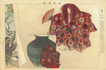 Tsukioka Kōgyo 能楽図絵 猩々 1898
