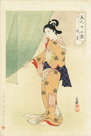 Migita Toshihide 美人十二姿 卯月 1901