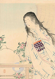 Mizuno Toshikata 文藝倶楽部12巻11号 伊豫簾 1906
