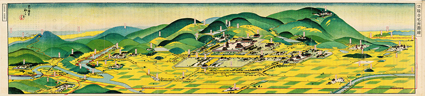 The Famous Spots of Horyu-ji Temple<br>1925