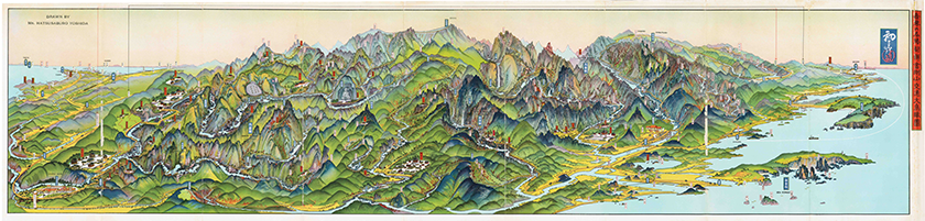 The Traffic Map of Mt. Kumgang-san, Korea<br>1929