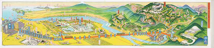 The Famous Places along Keio Railroad<br>1930