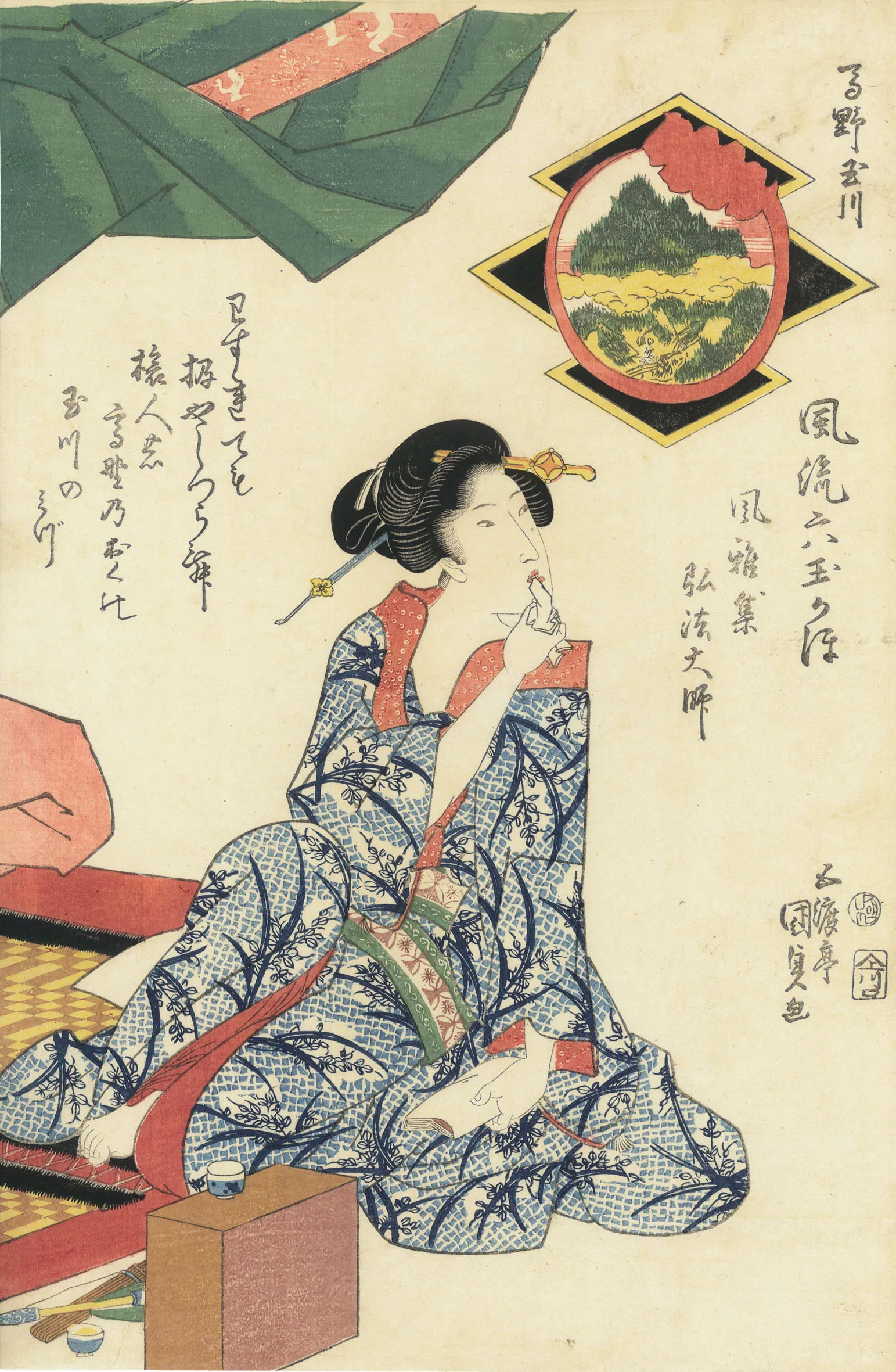 風流六玉顔　吉野玉川 歌川国貞 1818-1829(文政)年頃