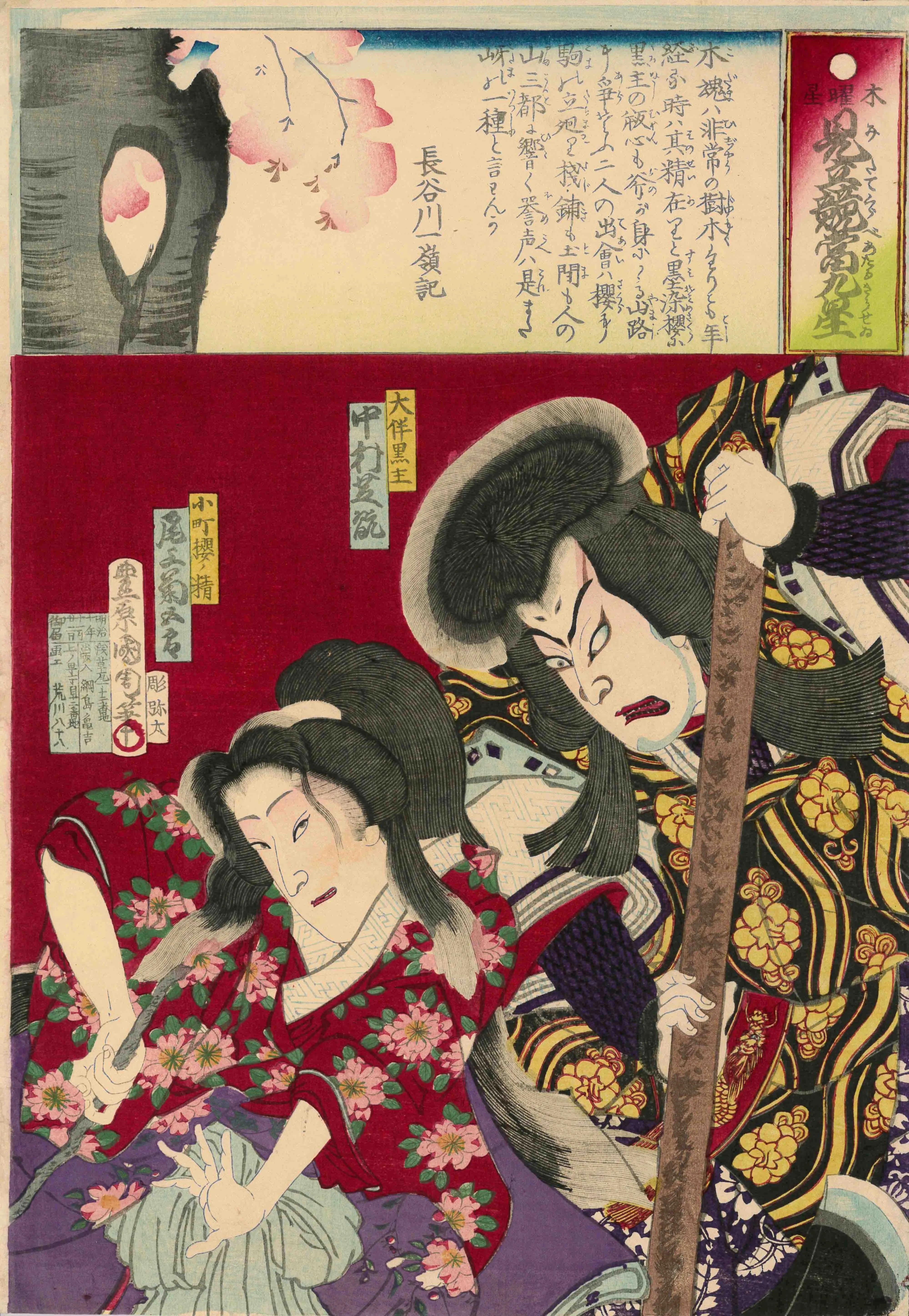 見立競當九星　木曜星 豊原国周 1877(明治10)年