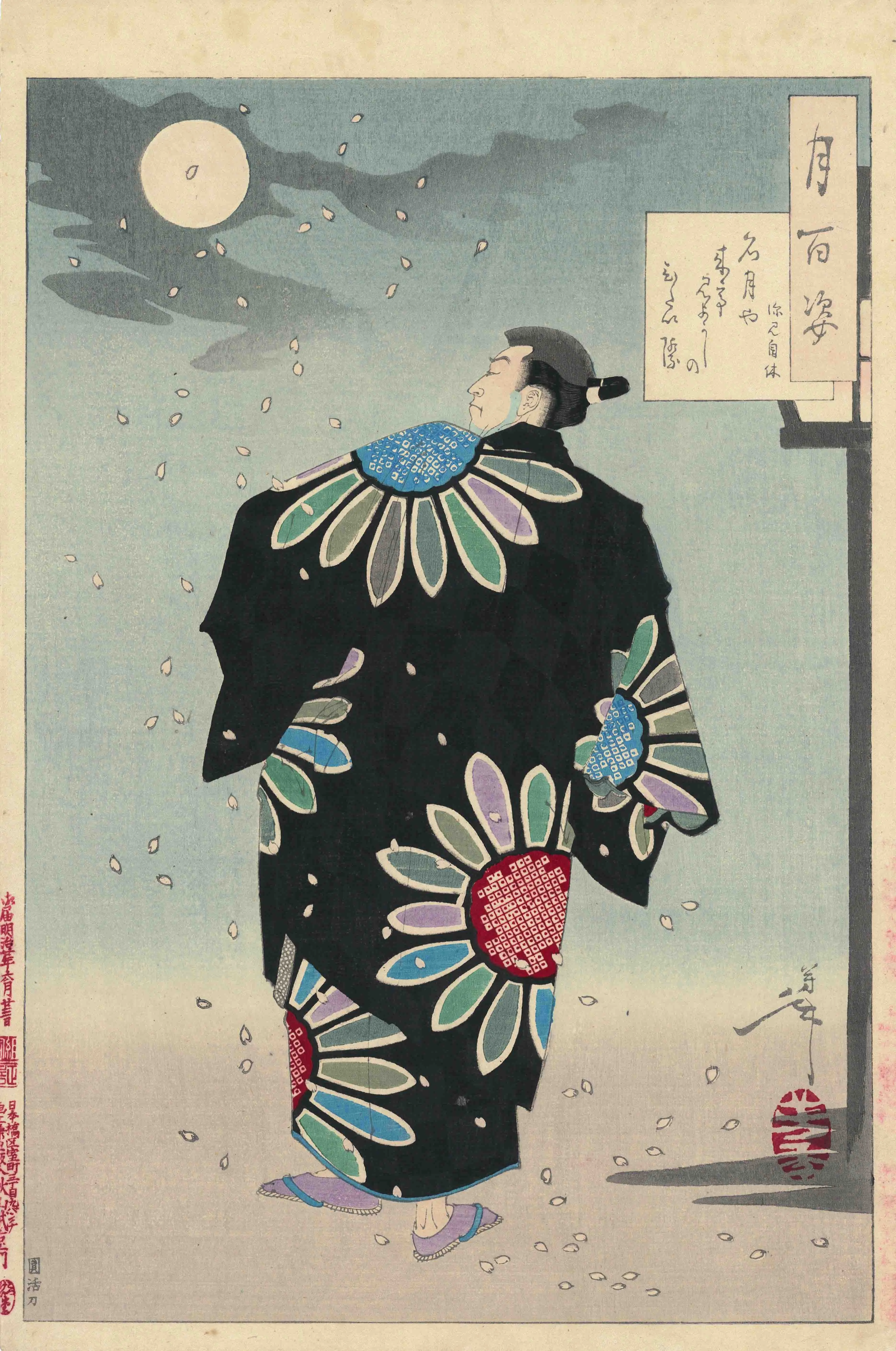 月百姿　深見自休 月岡芳年 1887(明治20)年