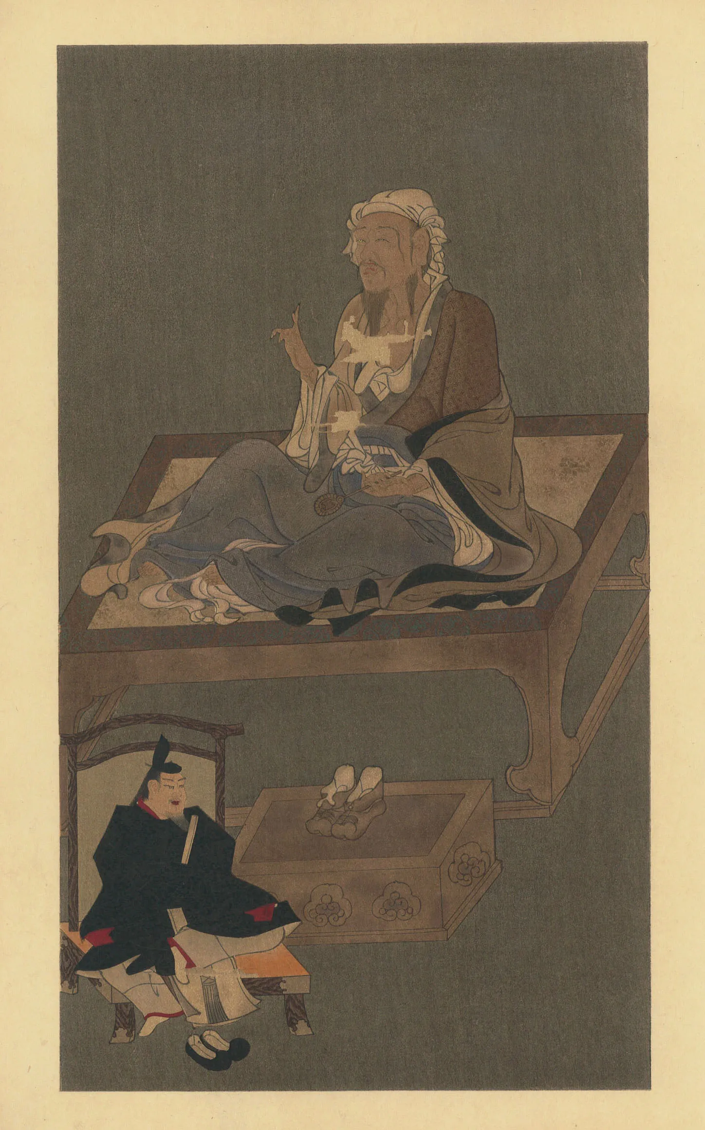 国華　託摩栄賀筆　維摩図 作者不明 1895(明治28)年