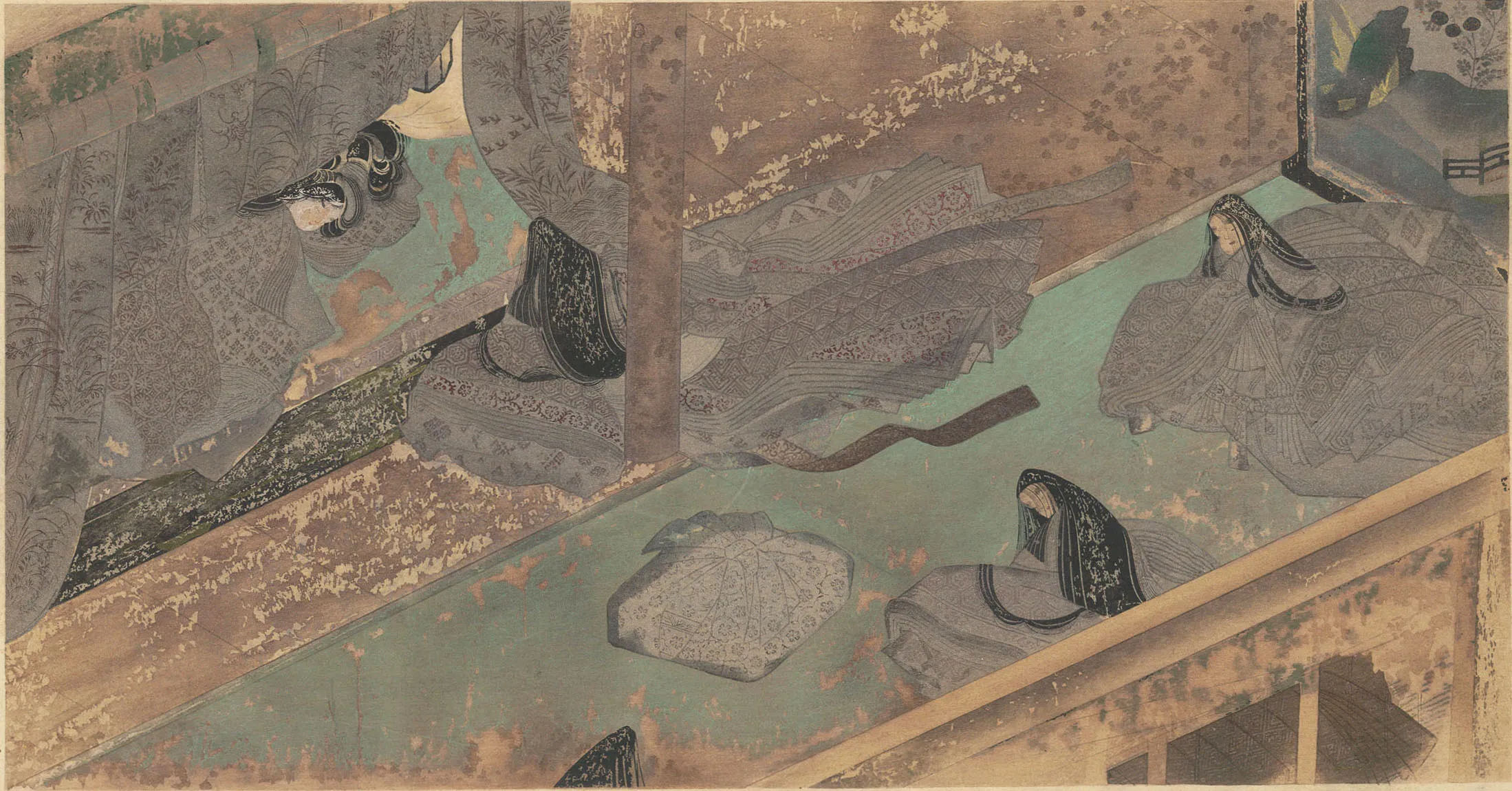 審美大観 紫式部日記絵巻 七日の夜の、公の御産養 作者不明 1900(明治33)年