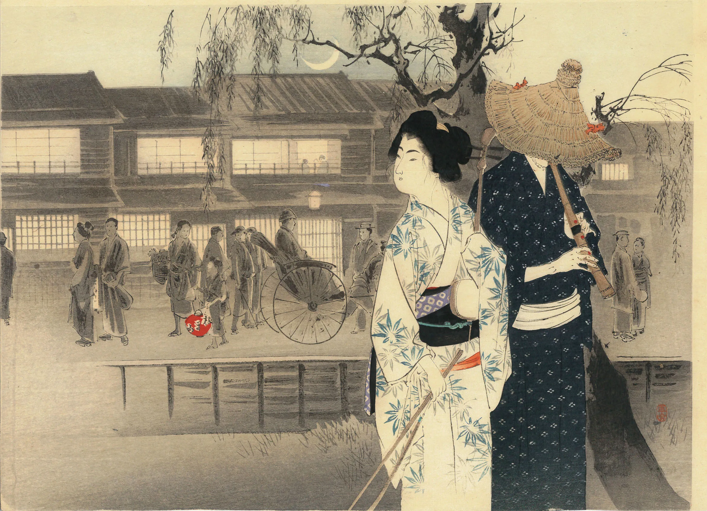 恋慕流し 水野年方 1900(明治33)年
