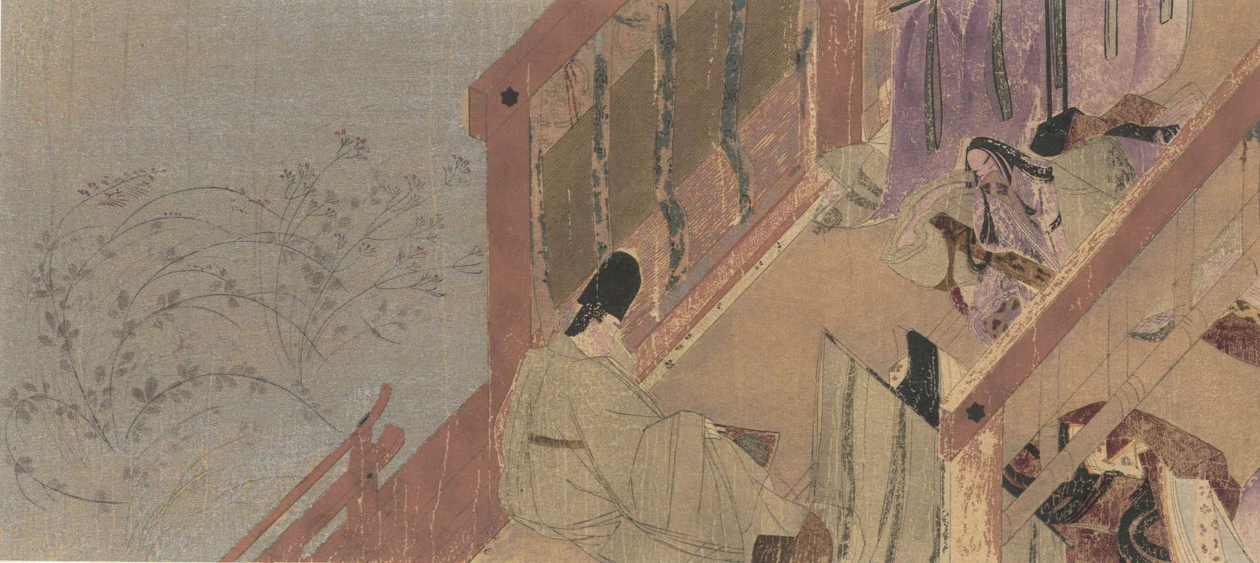 和漢名画選 源氏物語絵巻 御法 作者不明 1905(明治38)年