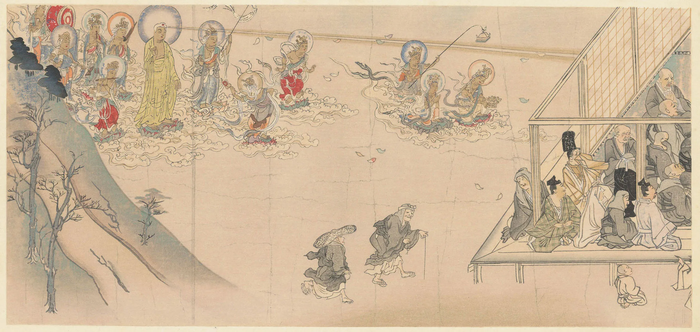 国華 捨遺古徳伝絵 法然上人入寂聖衆来迎図 作者不明 1924(大正13)年