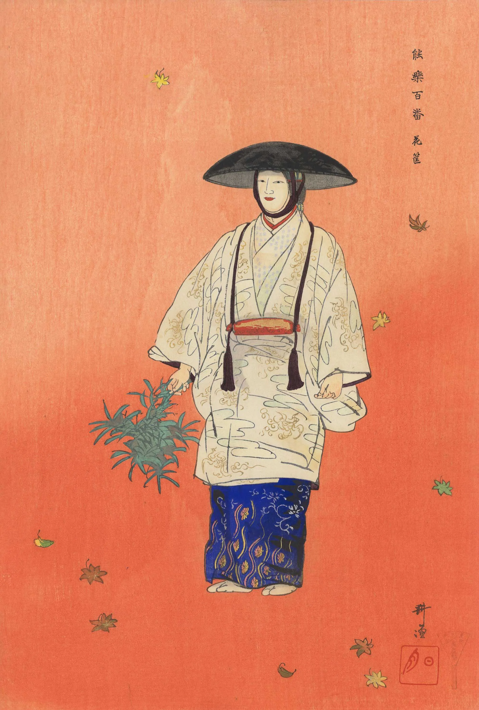 能楽百番 花筐 月岡耕漁 1926(大正15)年